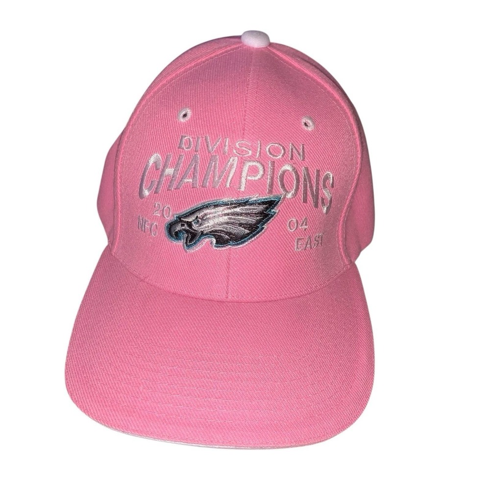 Philadelphia Eagles 2004 NFC East Champions Hat 1 Size Fits All Pink